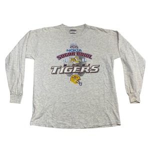 Kids Sugar Bowl Tigers LSU University Tee Thrifted Vintage Style Size XL